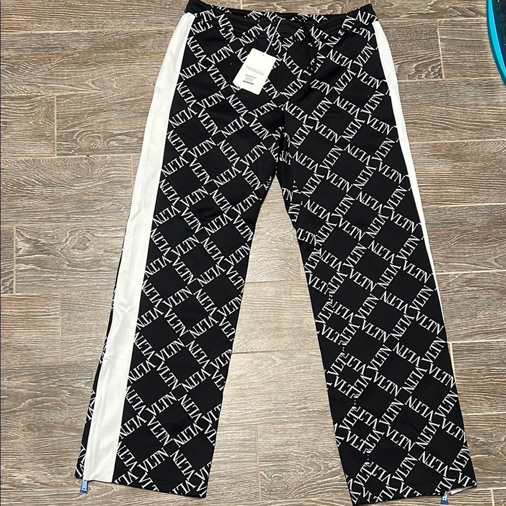 Valentino Monochrome Logo Track Pants